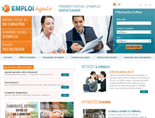 Tablet Screenshot of emploi-agadir.com
